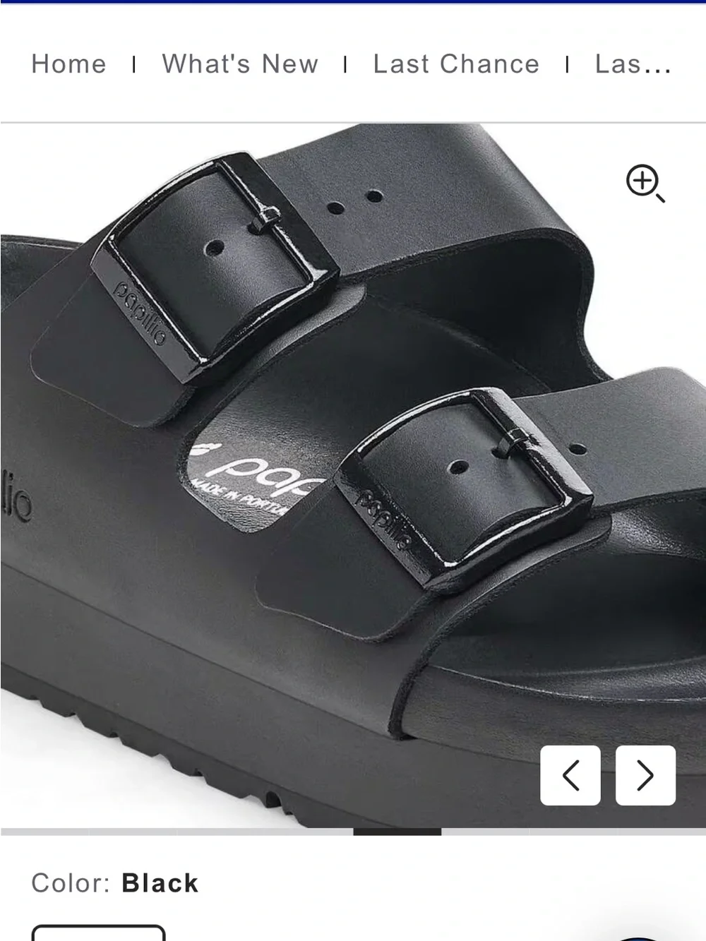 Birkenstock Arizona Flex Platform Sandal - Black Size 42/Women’s 11 No Box